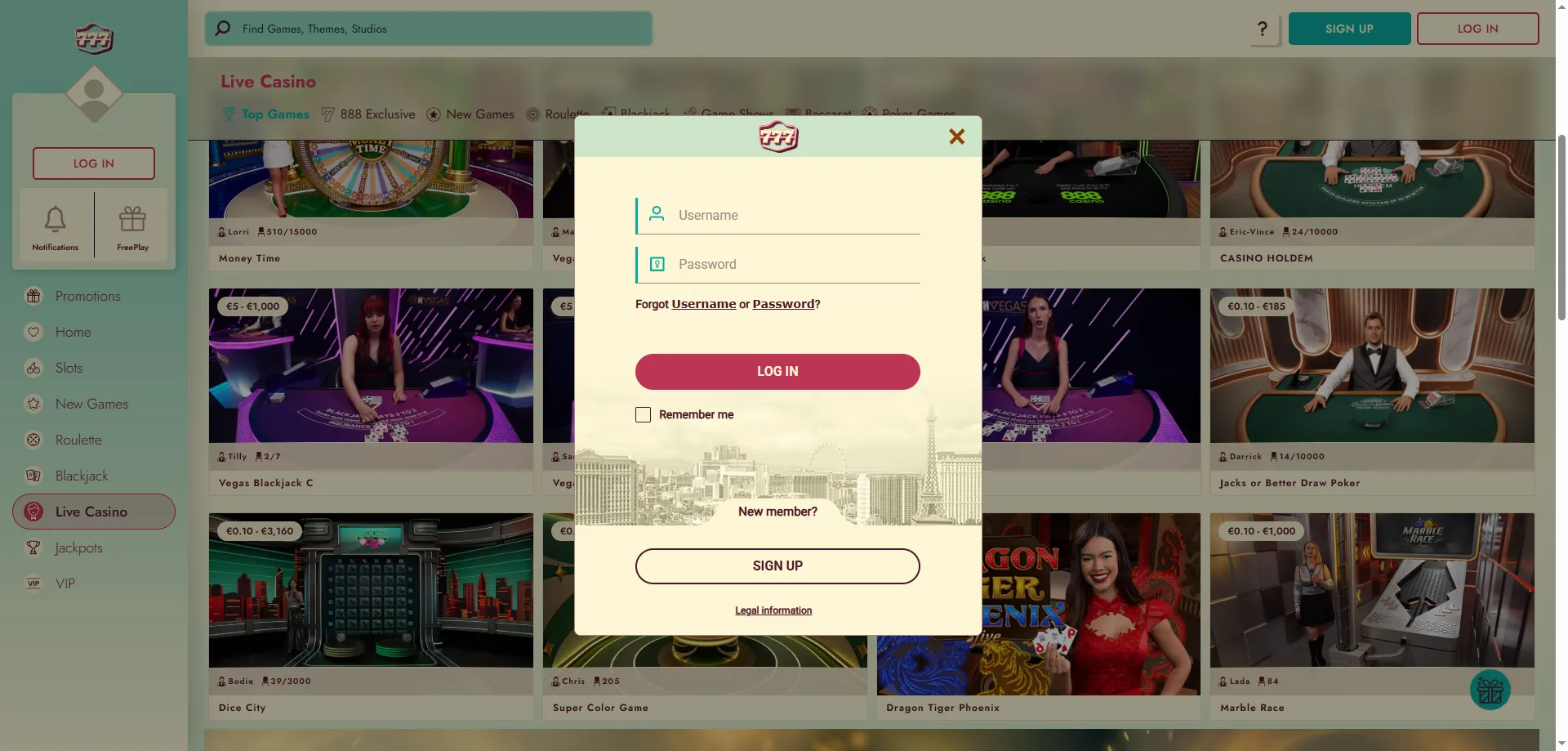 777 Casino account login — secure access to your player dashboard